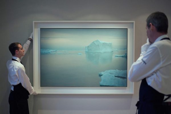 Gerhard Richter’s desolately beautiful Eisberg, 1982, sold for £17.7m / $21.6m / €20.4m 