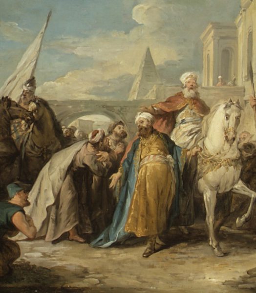 Jean-François de Troy - The Triumph of Mordecai Detail