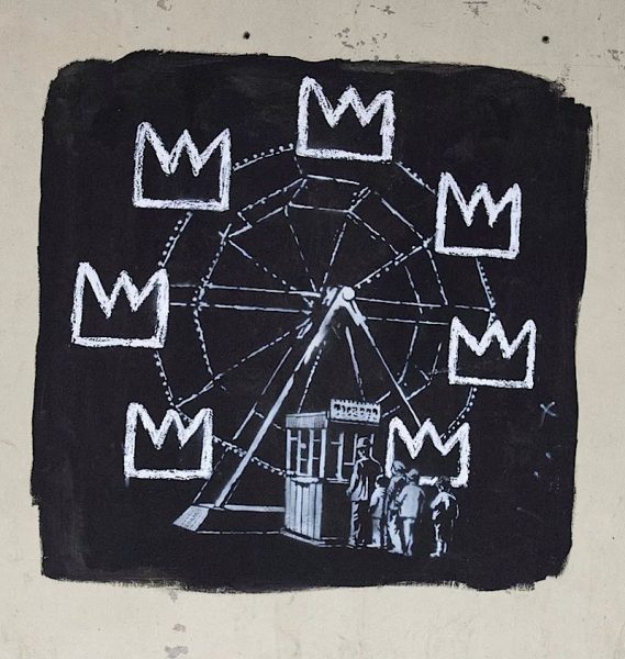 Banksy Basquiat Homage Mural Barbican Centre