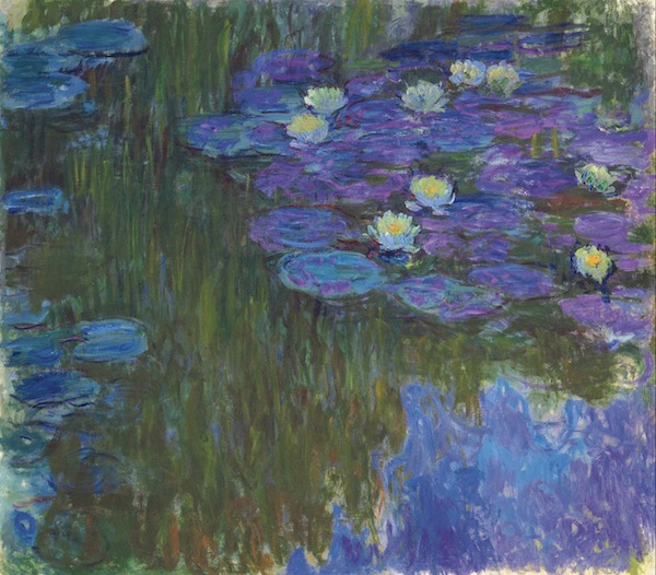 Claude Monet (1840-1926), Nymphéas en fleur, painted circa 1914-1917. 63 x 70⅞ in (160.3 x 180 cm). Sold for $84,687,500 in The Collection of Peggy and David Rockefeller: 19th and 20th Century Art, Evening Sale on 8 May at Christie’s in New York