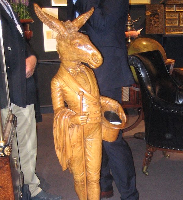  proto-Surrealist wooden carved hare from the 1890s