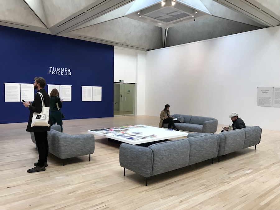 Central 'chill-out' lobby at Turner Prize 2018