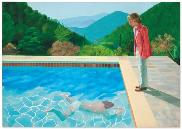 Hockney Pool with Two Figures 1972