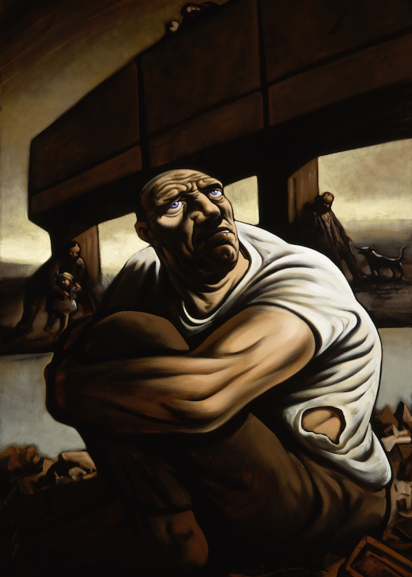 Bridge to Nowhere, 1998-99, Oil on canvas, (c) Peter Howson, Courtesy of Flowers Gallery
