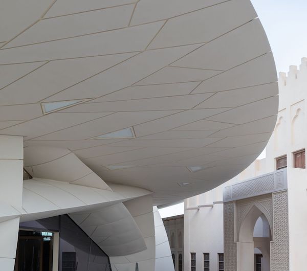 Photo: View from Sheikh Abdullah bin Jassim Al Thani's Old Palace into the courtyard of the upcoming National Museum of Qatar designed by Atelier Jean Nouvel (photo credit: Iwan Baan) 