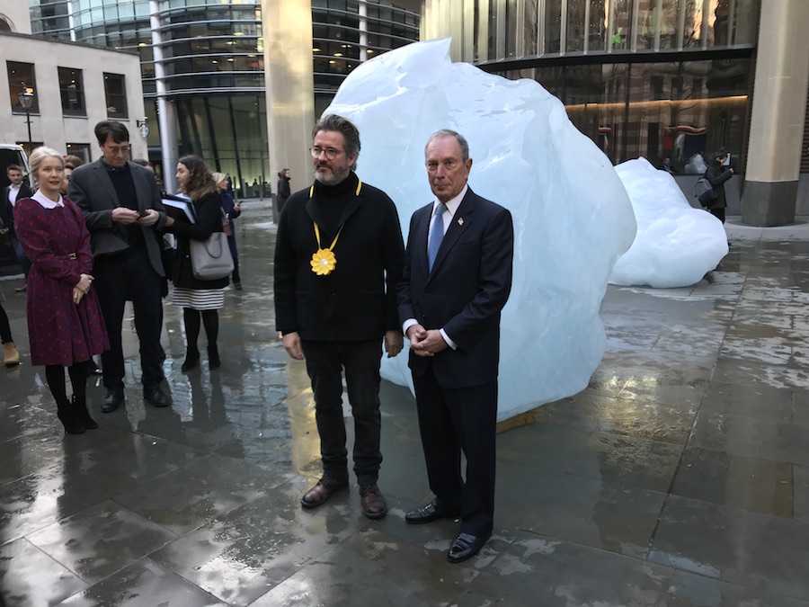 Olafur Eliasson with Michael Bloomberg London  Photo © PC Robinson Artlyst 2018