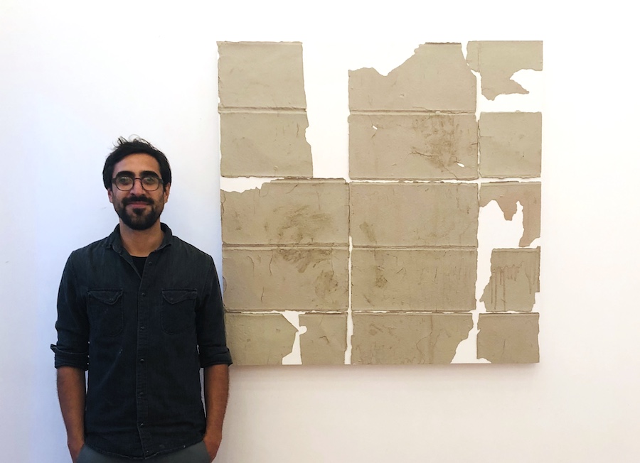 Pablo Rasgado studio visit who was exhibiting with Steve Turner gallery from LA at Zona Maco