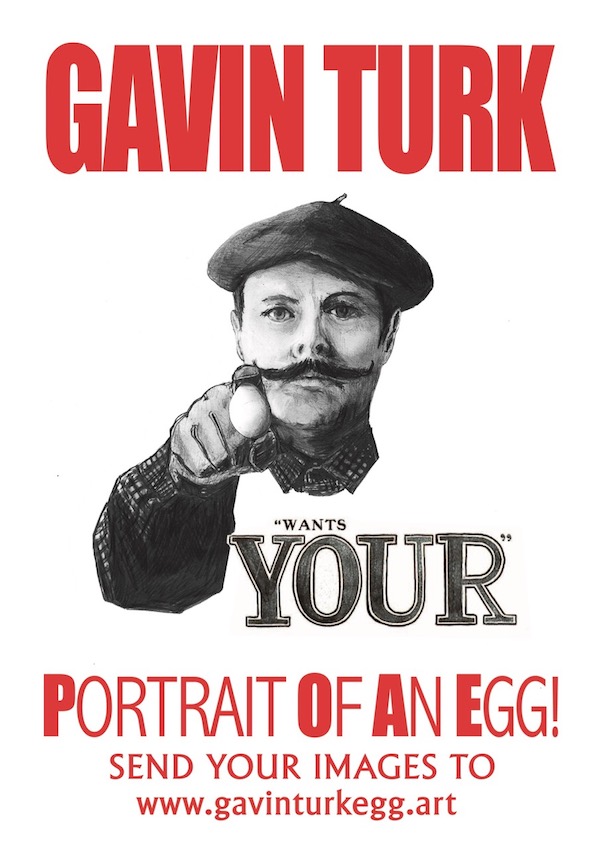Gavin Turk Egg Portrait 