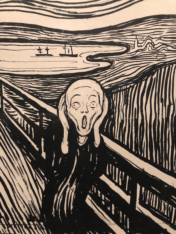 Edvard Munch The Scream Woodcut 