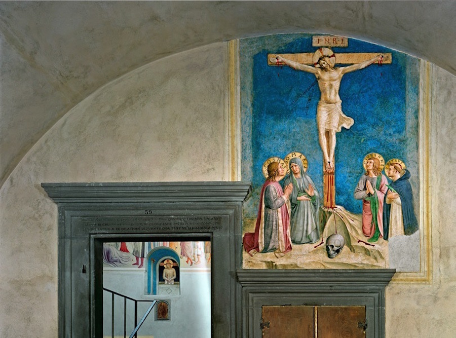 Crucifixion with the Virgin and Saints Cosmas, John the Evangelist and Peter Martyr by Fra Angelico, Florence, Italy, 2010. Archival pigment print. (c) Robert Polidori Courtesy of Flowers Gallery.