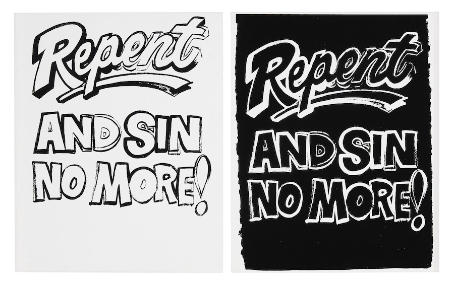 Sin Andy Warhol Repent, and Sin No More! (Positive and Negative), 1985-86