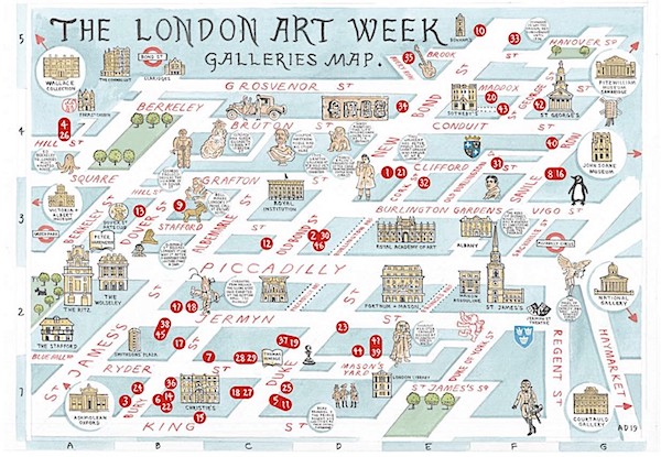 London Art Week Map