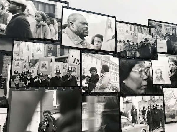 photographic installation by Isaac Julien, Lessons of the Hour, London -1983 – Who killed Colin Roach?