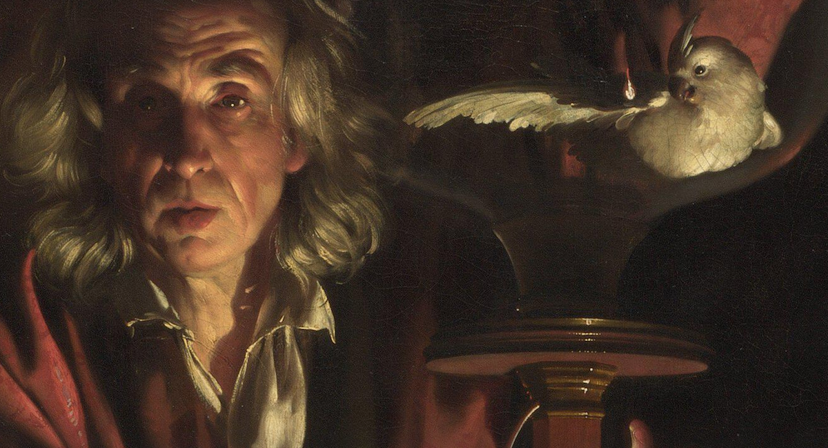 Photo:   Detail An Experiment on a Bird in the Air Pump Joseph Wright 'of Derby' National Gallery London