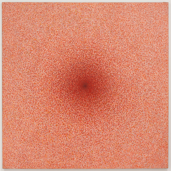 Richard Pousette-Dart, Radiance Number 8 (Imploding Light Red), 1973-74,