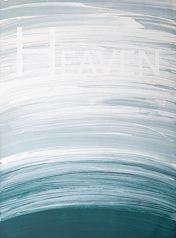Heaven, Soap ground aquatint © Ed Ruscha Courtesy of the artist and the collection of Jordan D. Schnitzer