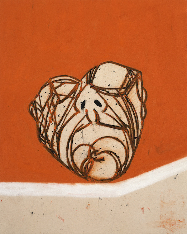 Tony Bevan ‘HEAD’ 2004 71cm x 57cm. Acrylic and Charcoal on Canvas (Private collection, Spain)