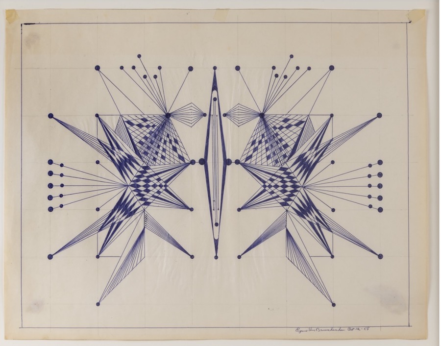 Exploding geometrics by Eugene Von Bruenchenhein (1910-1983)
