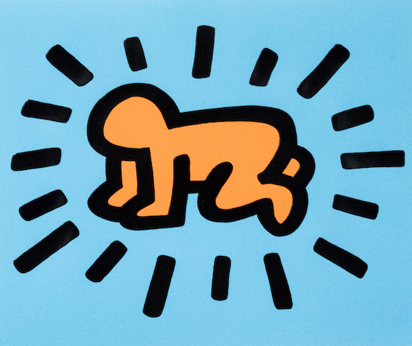 Radiant Child_C.jpg; Keith Haring, Icons #1, edition 157/250, 1990, Private Collection, Keith Haring artwork copyright ️ Keith Haring Foundation