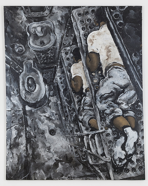 Martin Wong Prison Bunk Beds, c. 1988-1992 acrylic on canvas