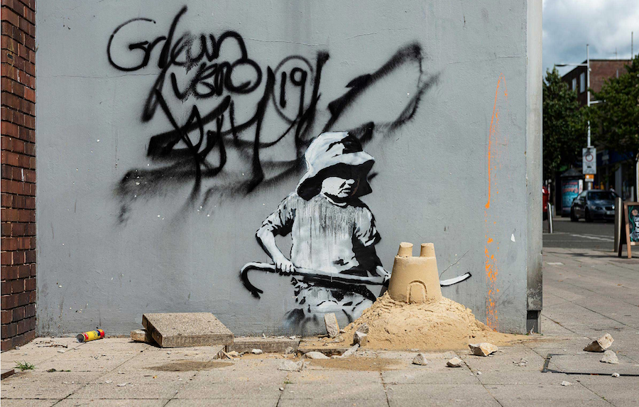 Banksy Spraycation Where is it? London Road North, Lowestoft.