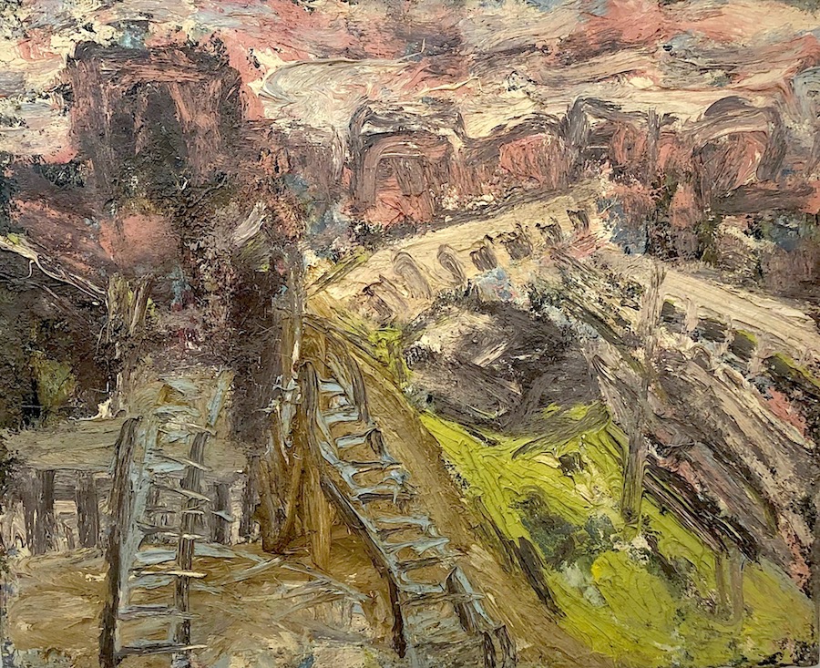 Leon Kossoff Railway Landscape near Kings Cross 1968