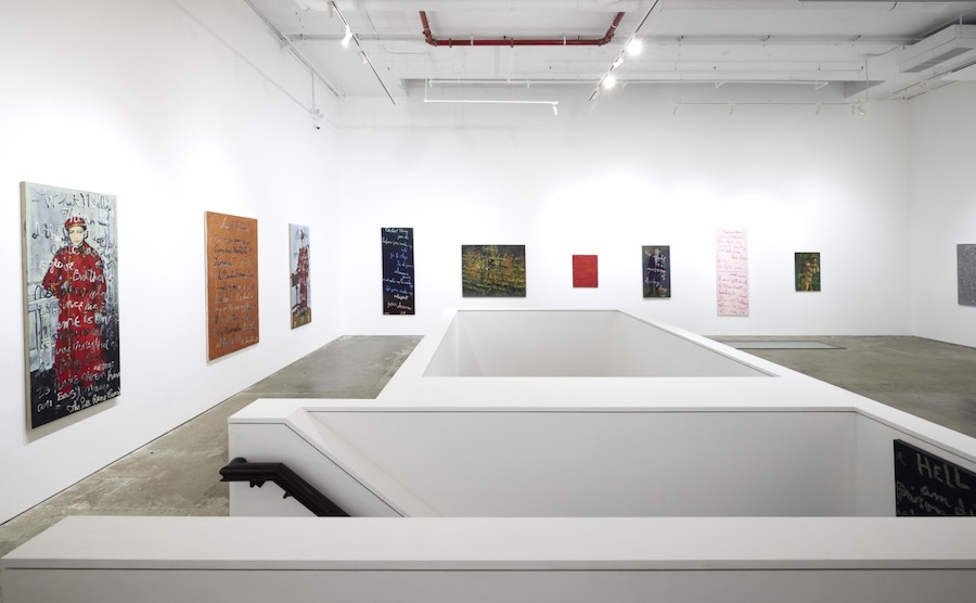 Installation view of Rene Ricard, Growing Up in America, Presented by Vito Schnabel