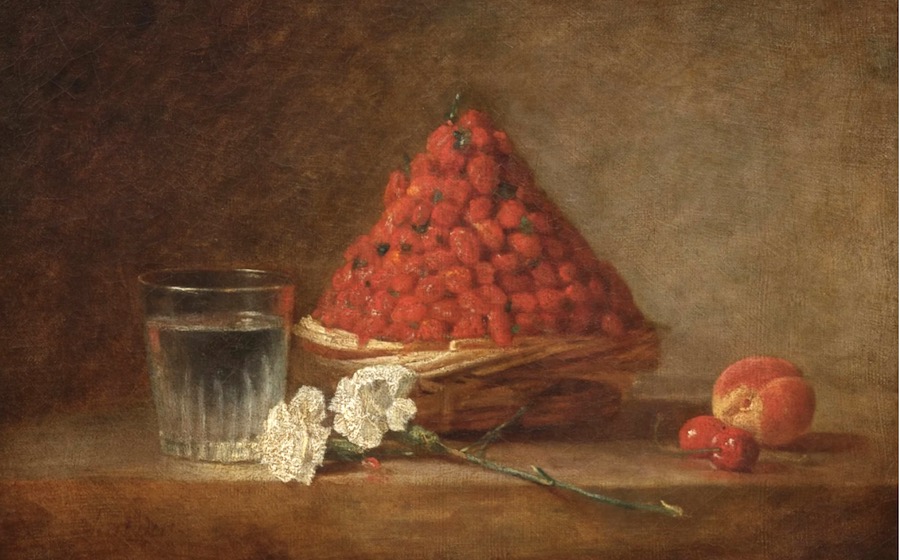 Chardin The Basket of Wild Strawberries