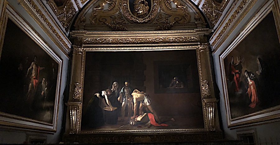 Michelangelo Merisi da Caravaggio's seminal altarpiece The Beheading of St. John the Baptist