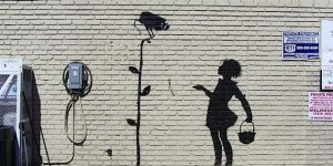Banksy’s Flower Girl Mural