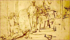 Rembrandt Sketch Recovered