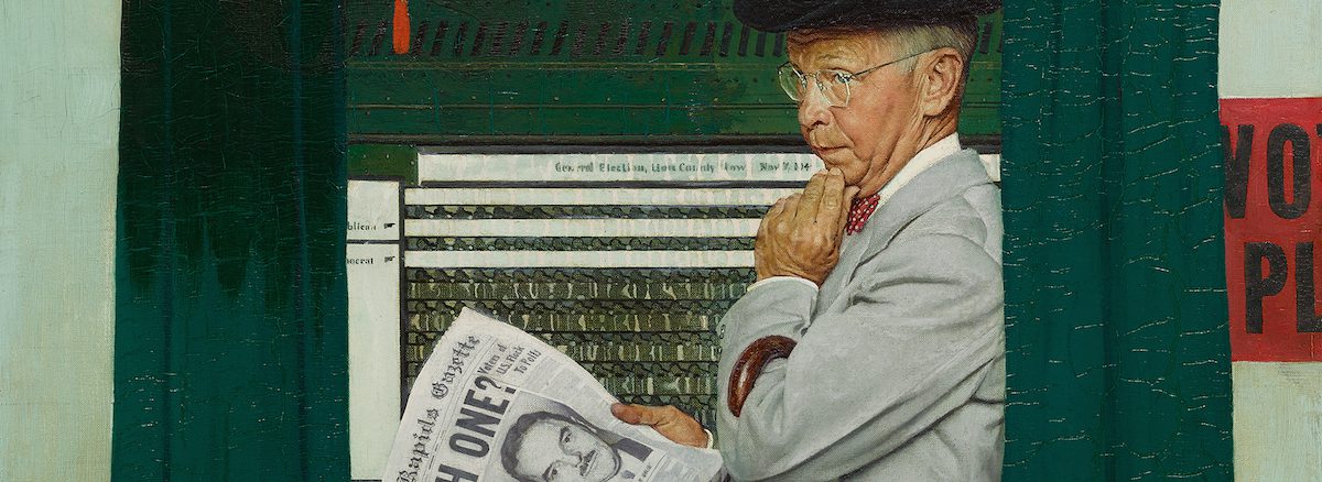 Norman Rockwell.election,sotheby's