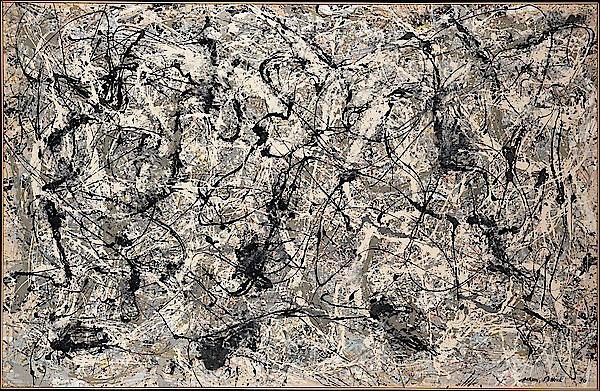 top 10 greyscale Jackson Pollock