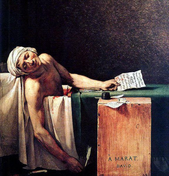 Jacques Louis David Death of Marat