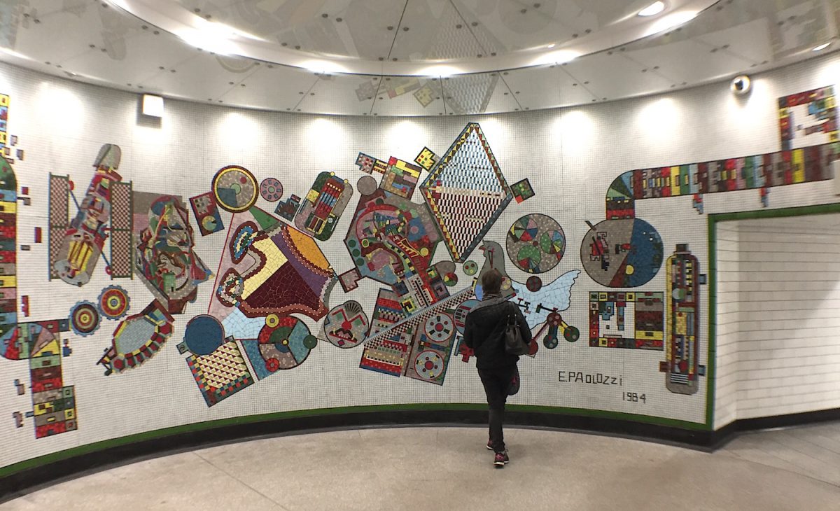 Sir Eduardo Paolozzi Mosaics In Tottenham Court Road Restored And Unveiled