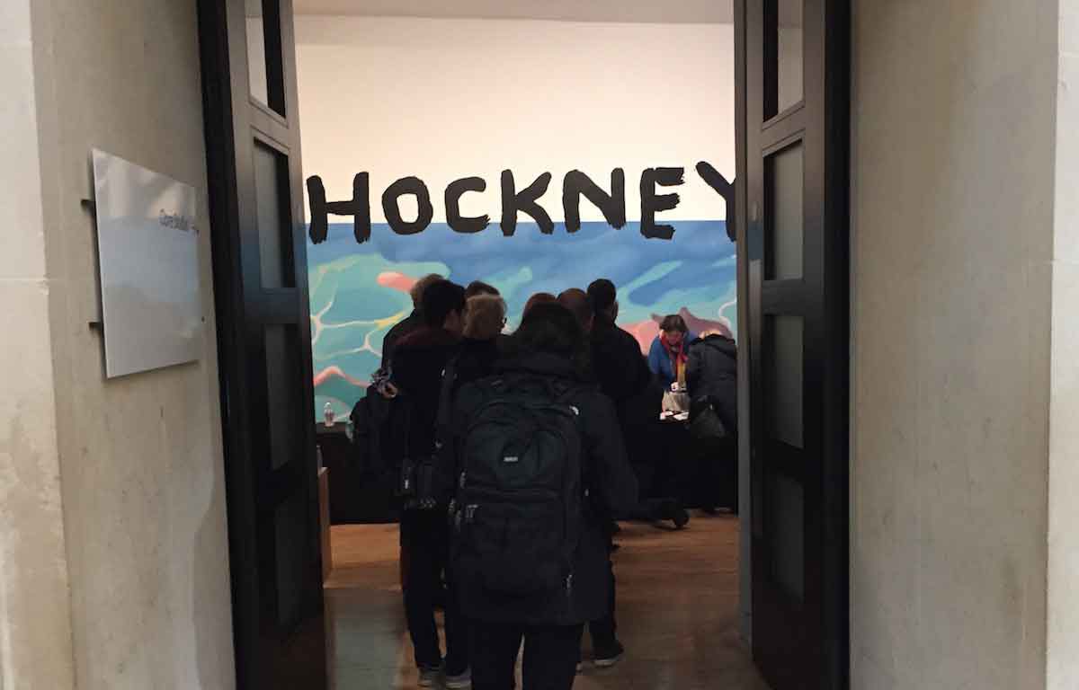 Hockney Exhibition Entrance Tate Britain