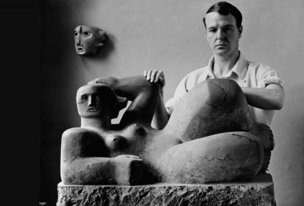 Henry Moore In His Studio
