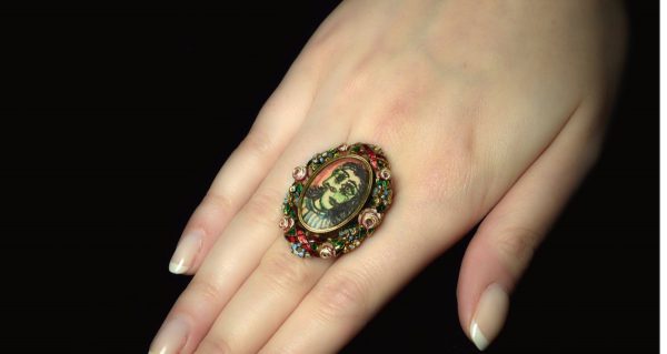 A ring, containing a Picasso portrait of Dora Maar is to be auctioned
