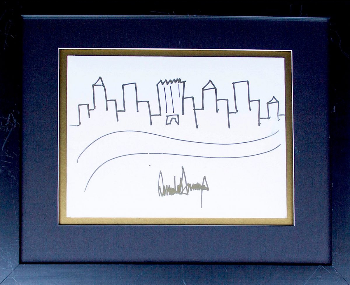 Donald Trump Drawing Sells At Auction For $30,000