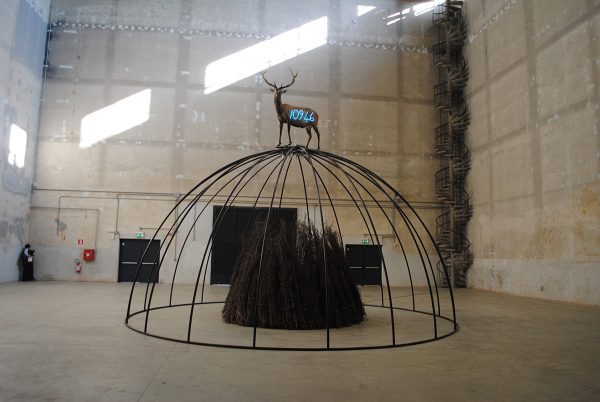 Mario Merz, Senza Titolo (doppio igloo di Porto), 1998. Igloos: 1968 - 2003, installation, Pirelli HangarBicocca, Milan, Italy, 2018. Photo: P A Black © 2018