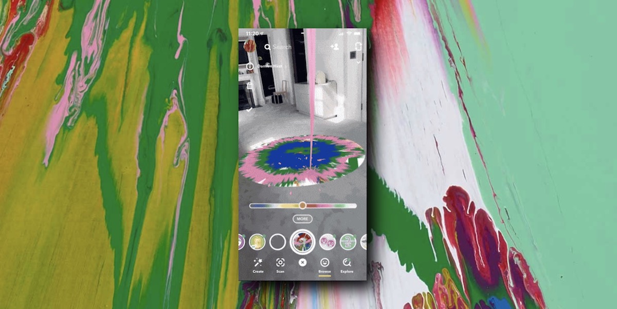 Damien Hirst,Snapchat,Spin-art