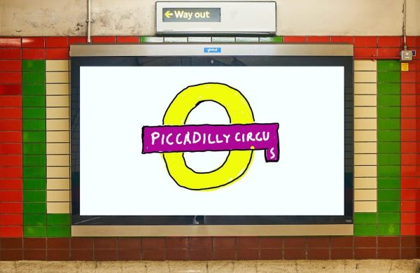 David Hockney design for Piccadilly Circus Tube