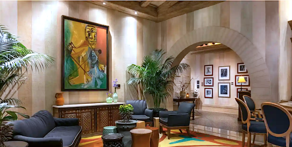 Homme et Enfant in the Bellagio’s Picasso Restaurant. The plan is to recreate Sotheby’s famous New York auction room in the Bellagio hotel and casino Photograph: Courtesy of Sotheby's and MGM Resorts