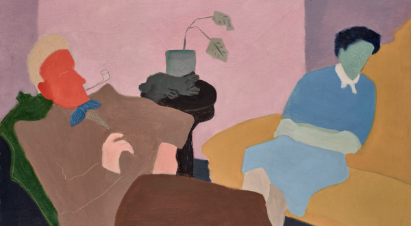 Milton Avery, Husband and Wife, 1945 Oil on canvas, 85.7 x 111.8 cm Wadsworth Atheneum Museum of Art, Hartford, Connecticut. Gift of Mr and Mrs Roy R. Neuberger Photo: Allen Phillips/Wadsworth Atheneum © 2022 Milton Avery Trust / Artists Rights Society (ARS), New York and DACS, London 2022