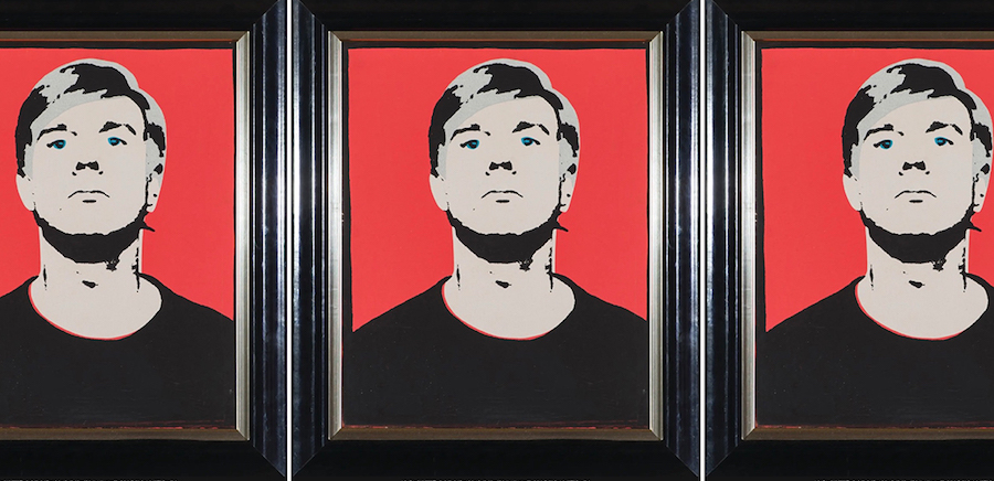 Warhol Red Portrait