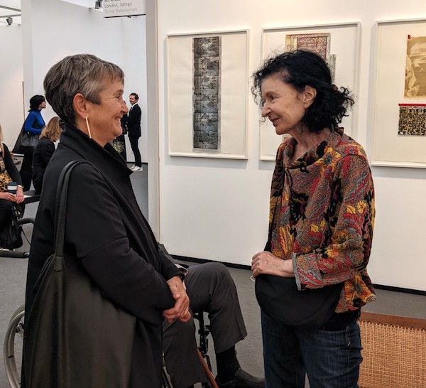 Sonia Balassanian with Tate Frances Morris