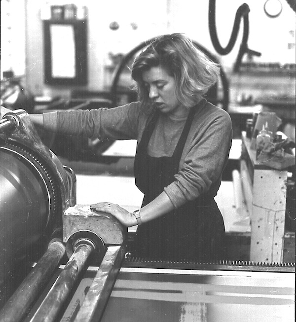 Elspeth LAMB at Glasgow Print Studio 1970s 
