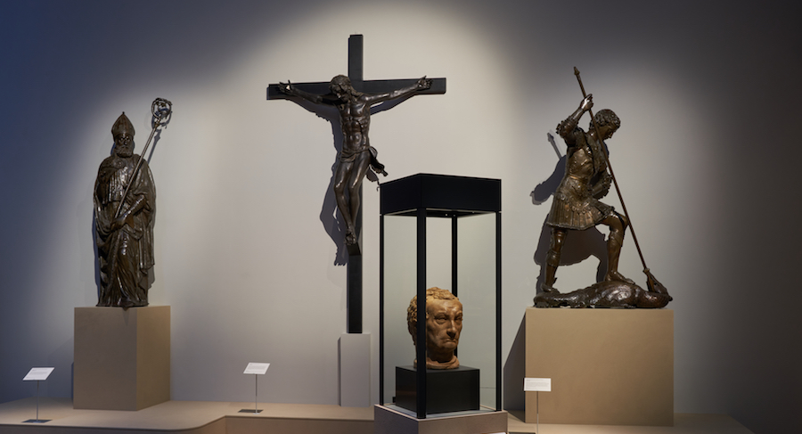 Installation shot of 'Donatello Sculpting the Renaissance' at the V&A (c) Victoria and Albert Museum, London