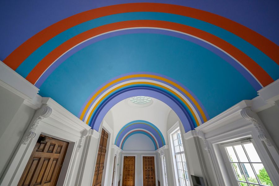 BRIDGET RILEY UNVEILS HER FIRST CEILING PAINTINGAT THE BRITISH SCHOOL AT ROME