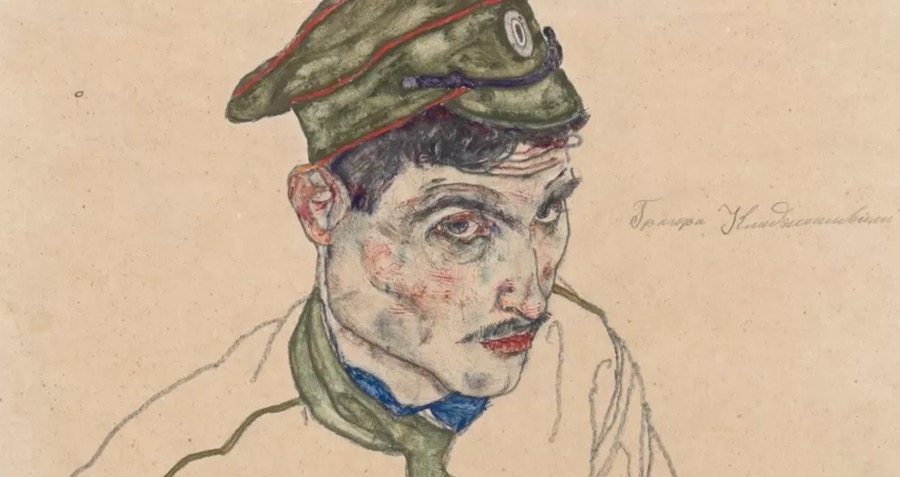 Russian War Prisoner by Egon Schiele